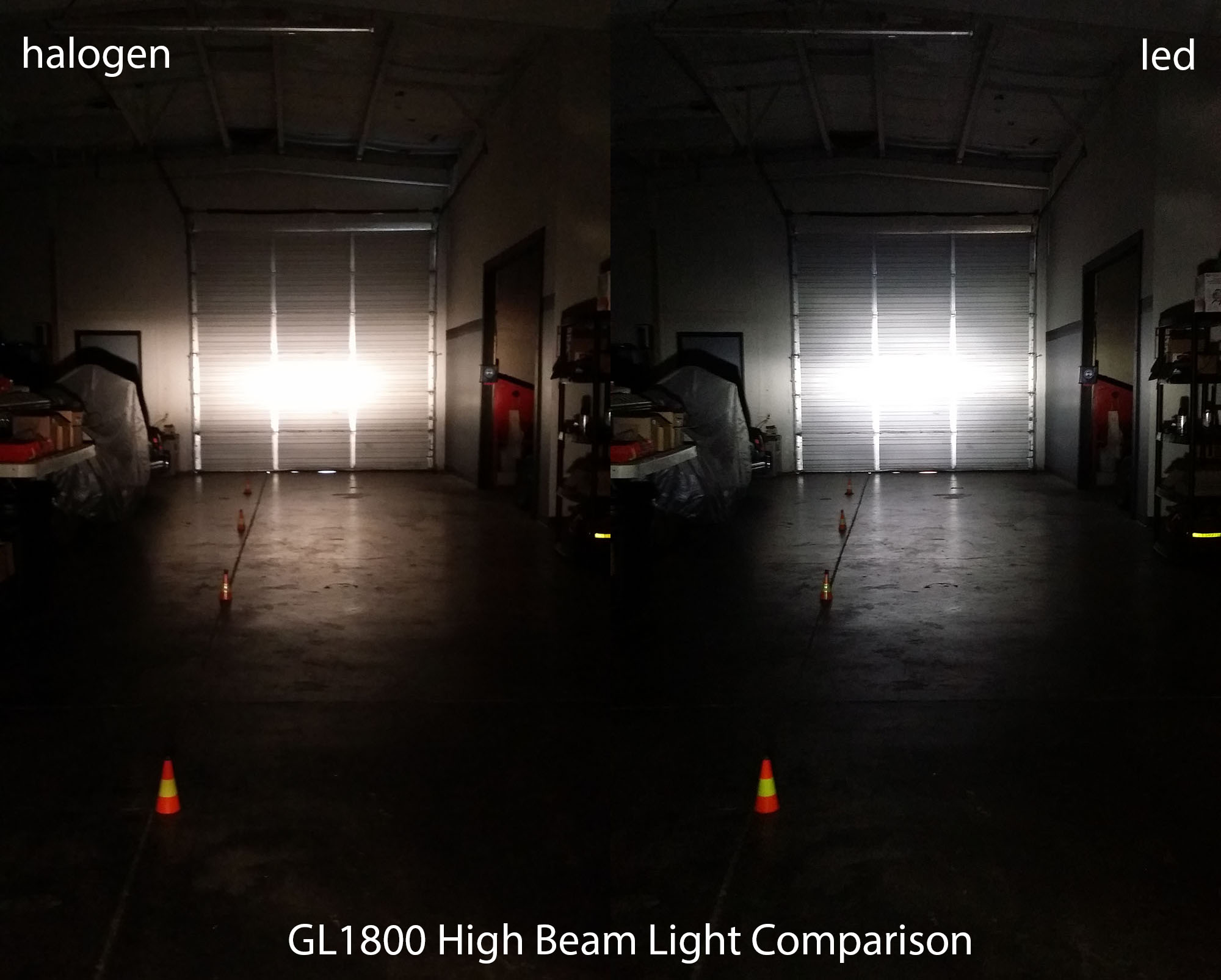 2x H7 LED For Honda Goldwing GL1800 01-08 GL1800 ABS 01-05 Headlight Bulbs 6000K
