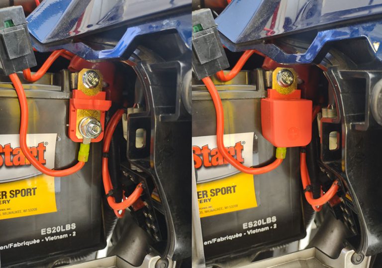 Honda Goldwing/F6B (01current) Positive Battery Post Relocation Kit