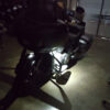 This front angle view of the EC Puddle Light Kit showing the improved illumination.